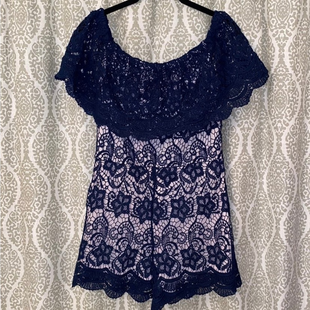 Navy Blue Romper